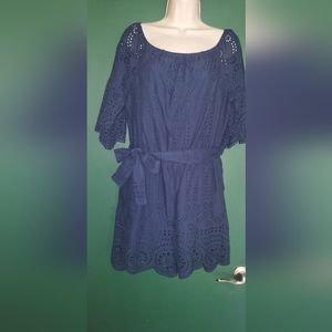 Sperry  navy blue Romper size L